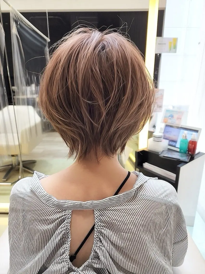 似合わせショートカットの写真