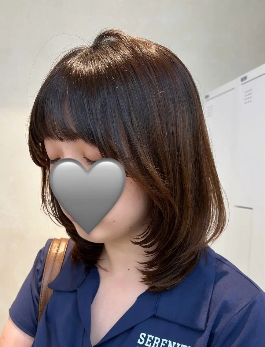 ミディアム ミディアムレイヤー レイヤーカット レイヤー/指名No. 1池袋美容師♡ゆいかのヘアスタイル