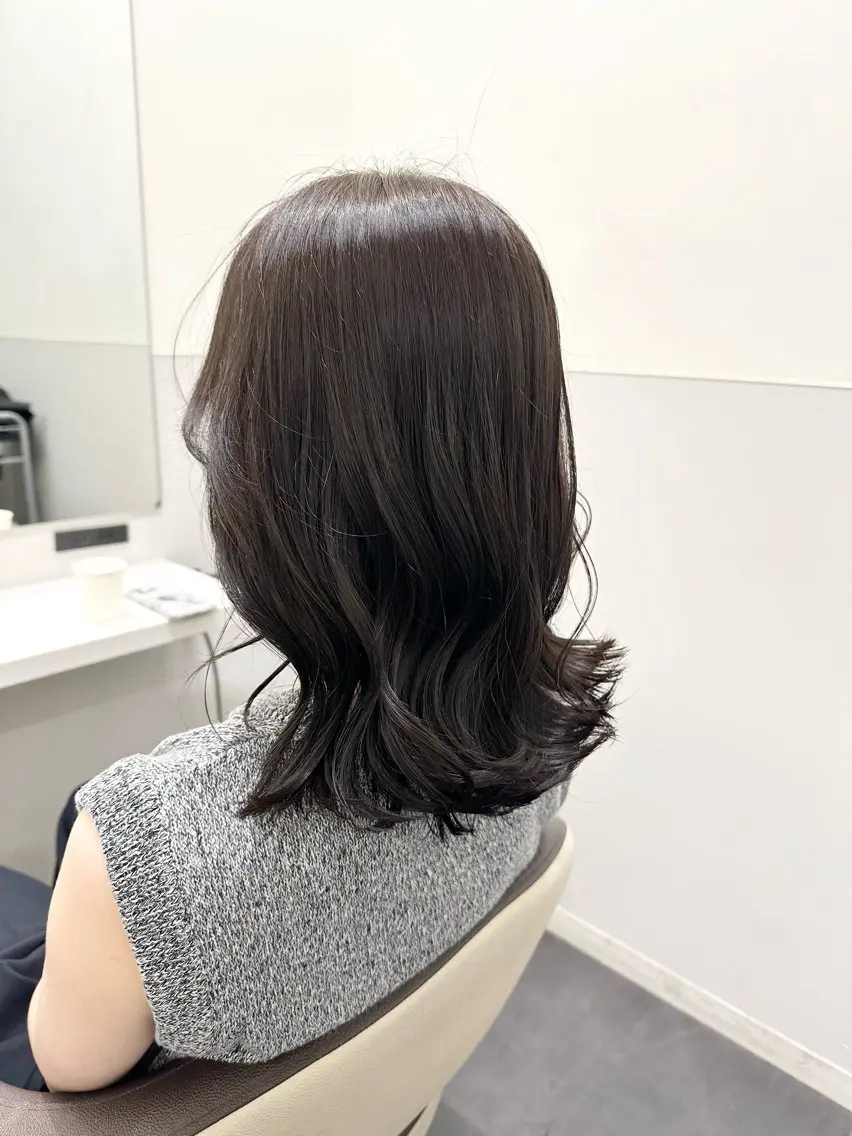 セミロング カラー ベージュカラー 透明感カラー グレージュ ミルクティーベージュ ミルクティーグレージュ カット ヘアカラー トリートメント 【美髪矯正 /髪質改善】RINのヘアスタイル