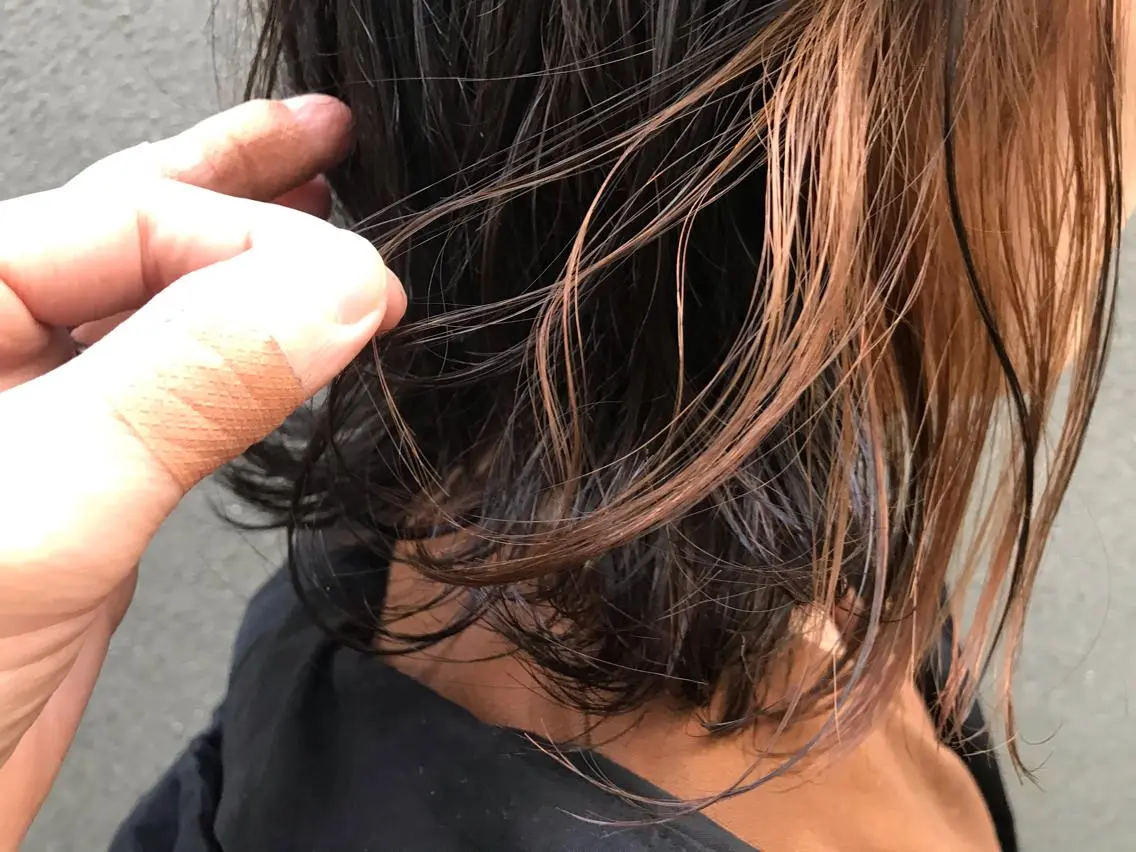 ショート ヘアカラー 佐藤 旭のヘアスタイル
