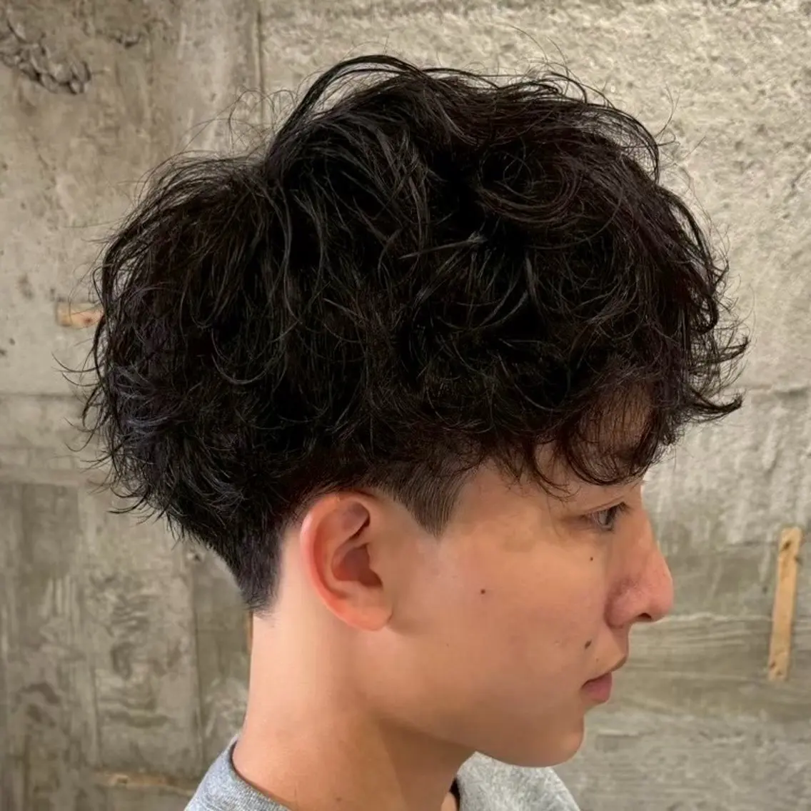 パーマ メンズ 【束感セット】 あおいのヘアスタイル