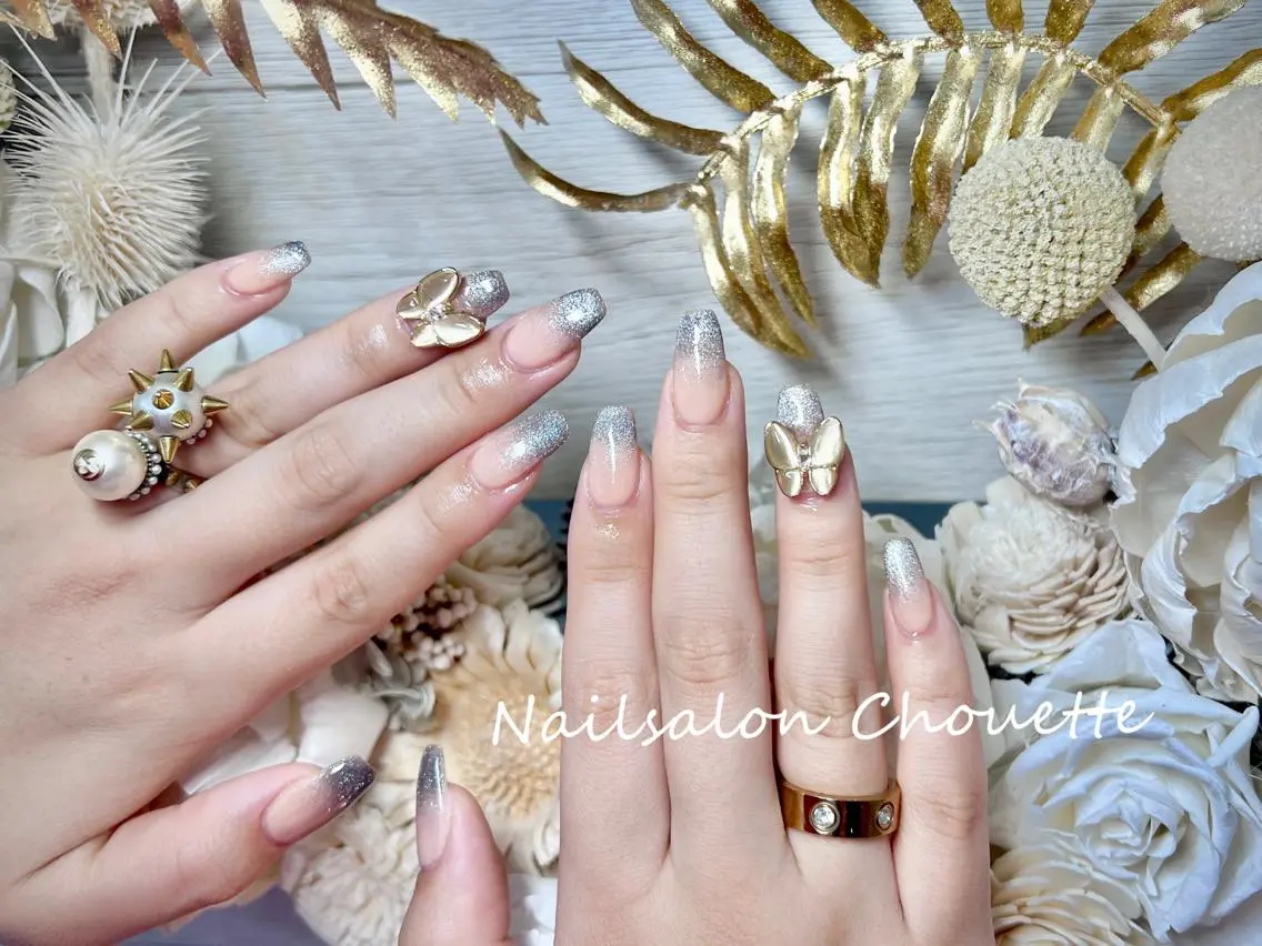 セミロング ハンドネイル Chouette Nailのネイルデザイン