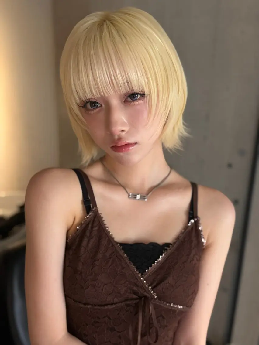 ショート カラー ヘアアレンジ カット ヘアカラー トリートメント 💎ハイトーン/ 艶カラー💎souのヘアスタイル