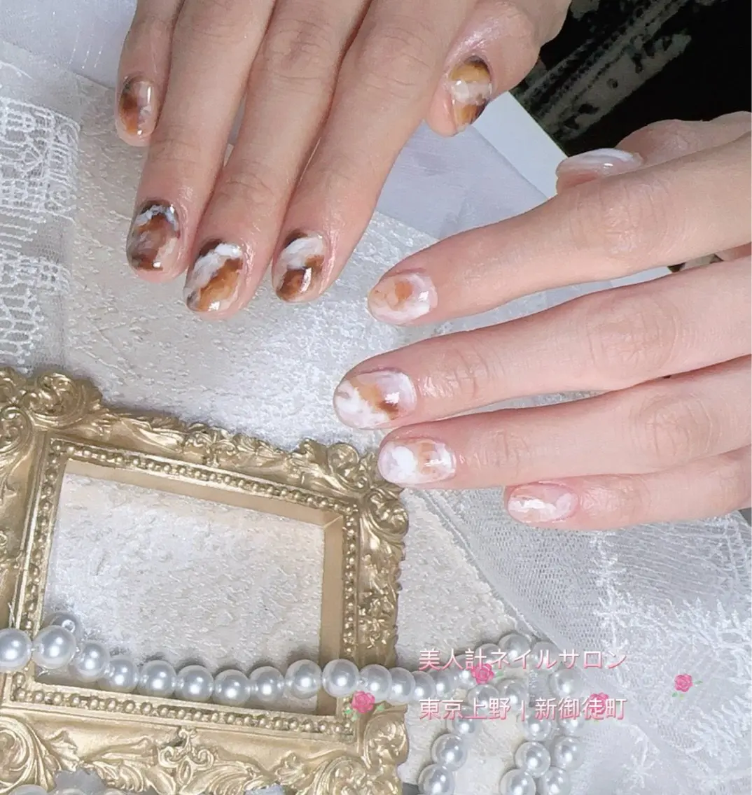 ネイル ニュアンスネイル ハンドネイル 中山 美月のネイルデザイン