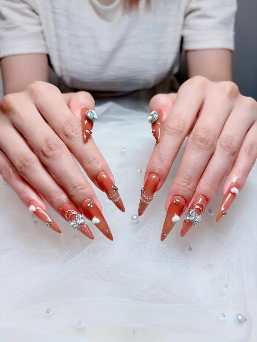 ネイル フットネイル ジェルネイル 韓国ネイル マグネットネイル 持ち込み ハンドネイル Huyn Nail Shinjyukuのネイルデザイン