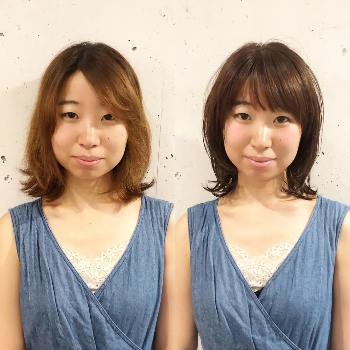 ミディアム 髪質改善縮毛矯正 専門店のヘアスタイル