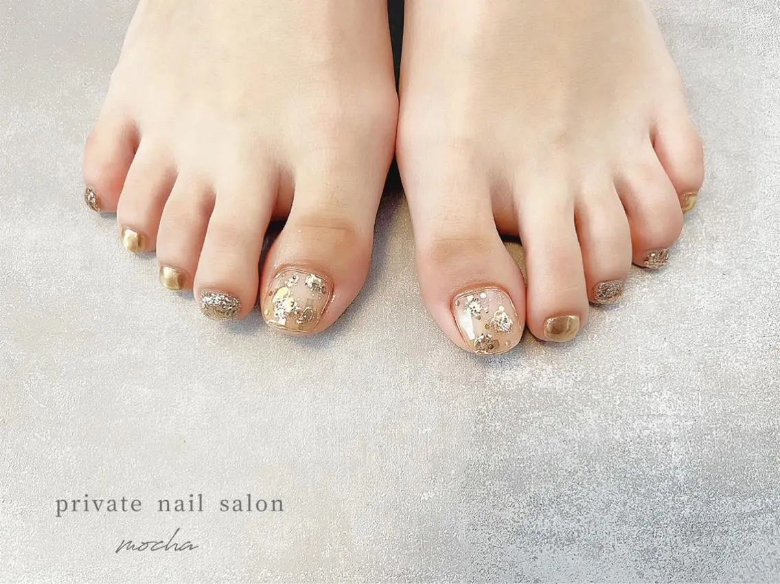 ネイル フットネイル mocha nailのネイルデザイン