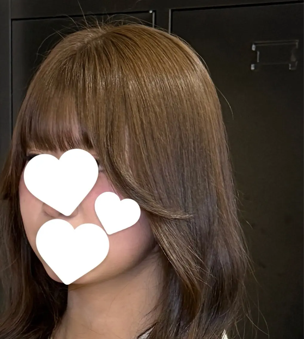 【ポイントストレート】💦 前髪/顔周り縮毛矯正 ＋ 全体カット 💦の写真