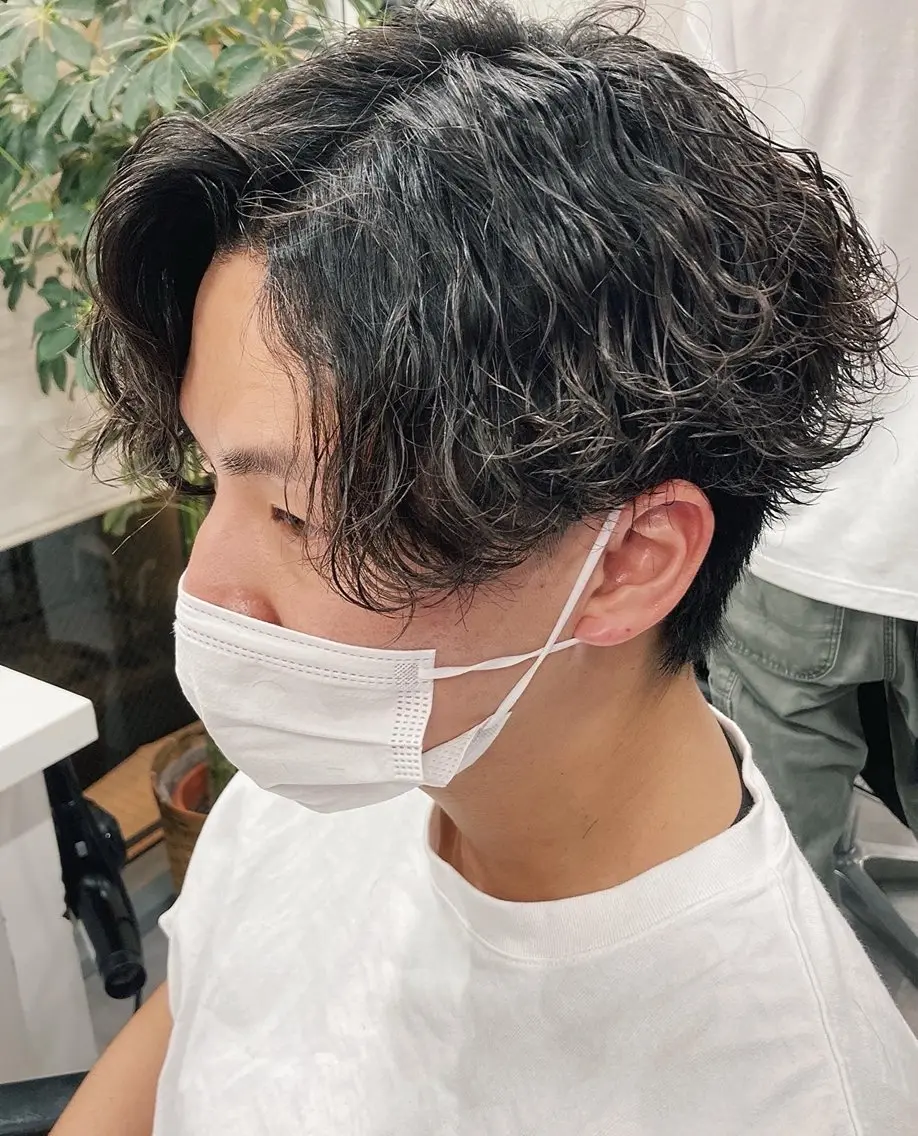 メンズカット＋パーマ＋トリートメントの写真