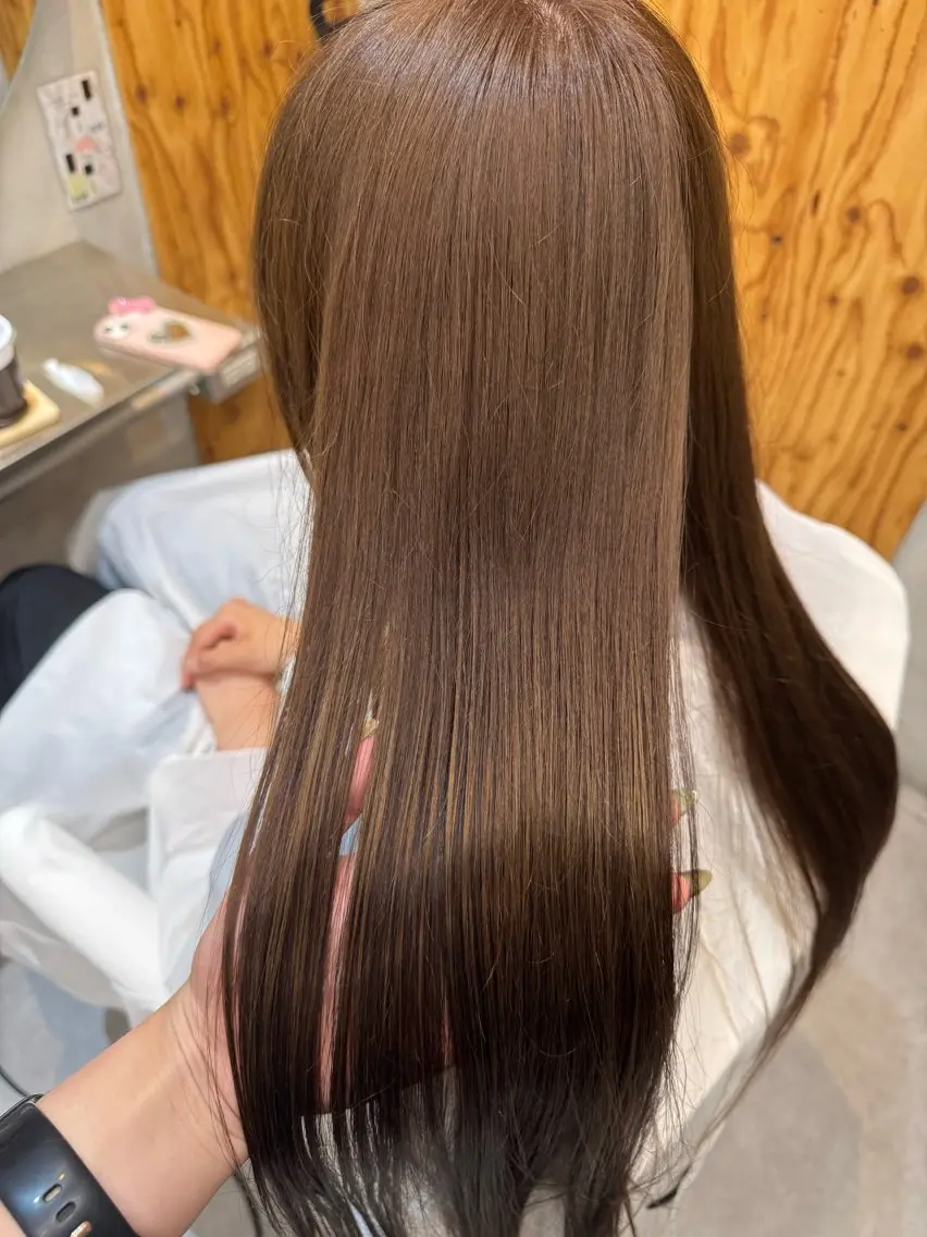 カラー カット ヘアカラー 🌙ヘーゼルベージュ レイヤーカット🌙のヘアスタイル