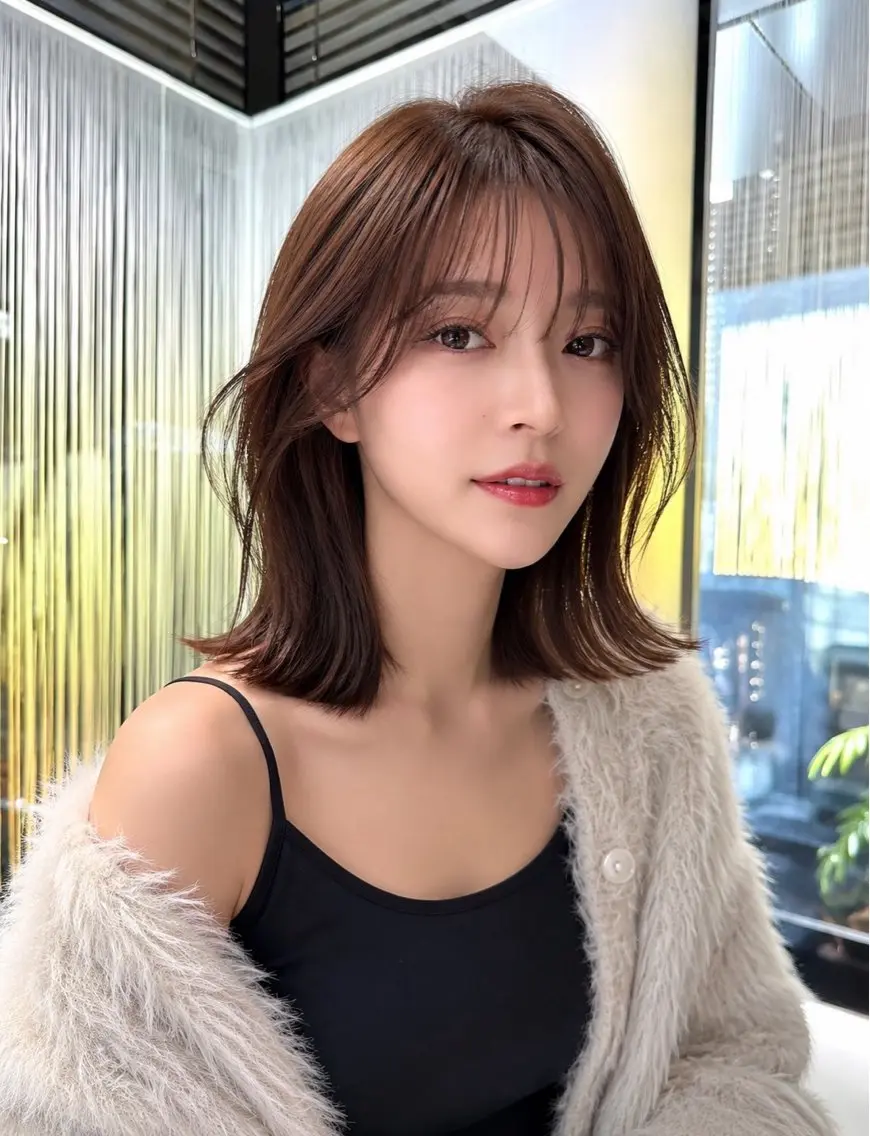 ミディアム 【レイヤーカット】 関根【コテ巻パーマ】のヘアスタイル
