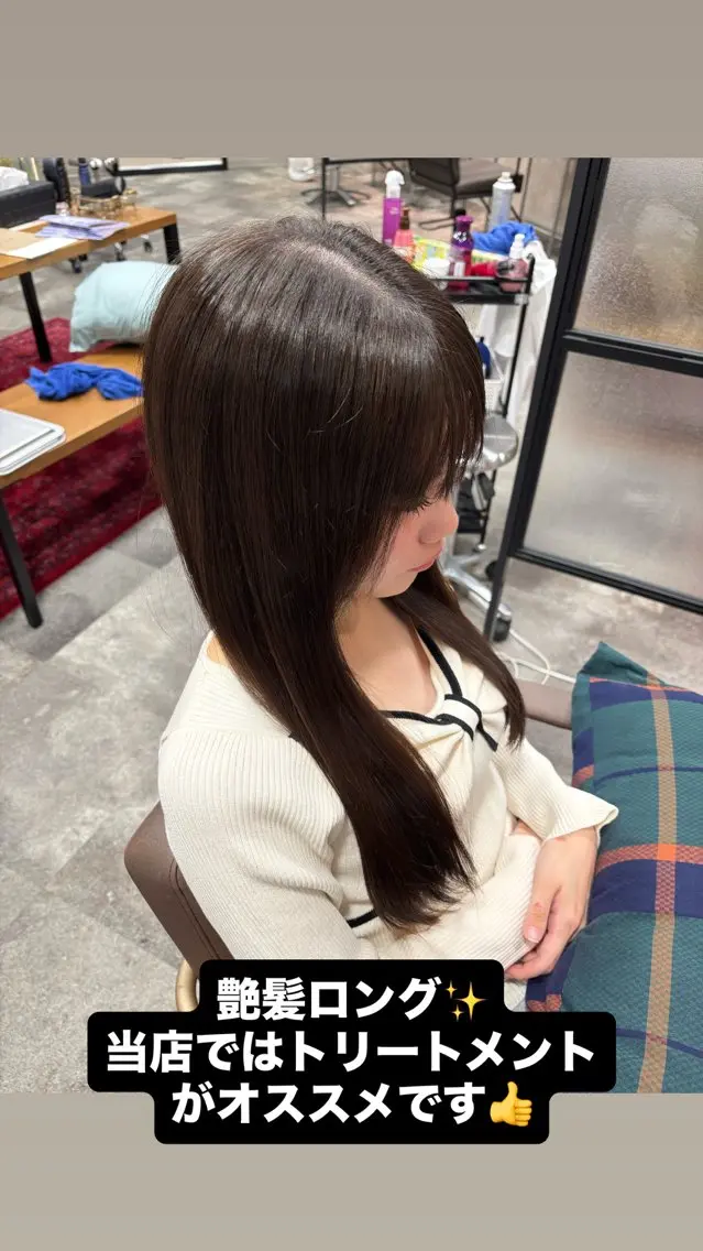 ロング ロング カット 阿部修士 カットモデル募集中のヘアスタイル