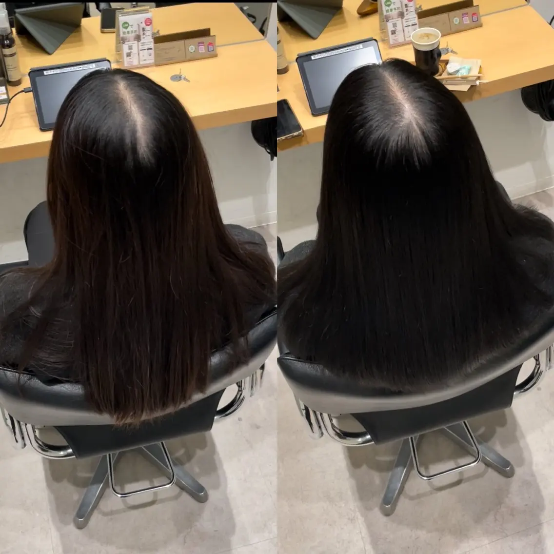 ミディアム カラー イルミナカラー トリートメント 髪質改善ヘアケア 艶髪特化/上田のヘアスタイル