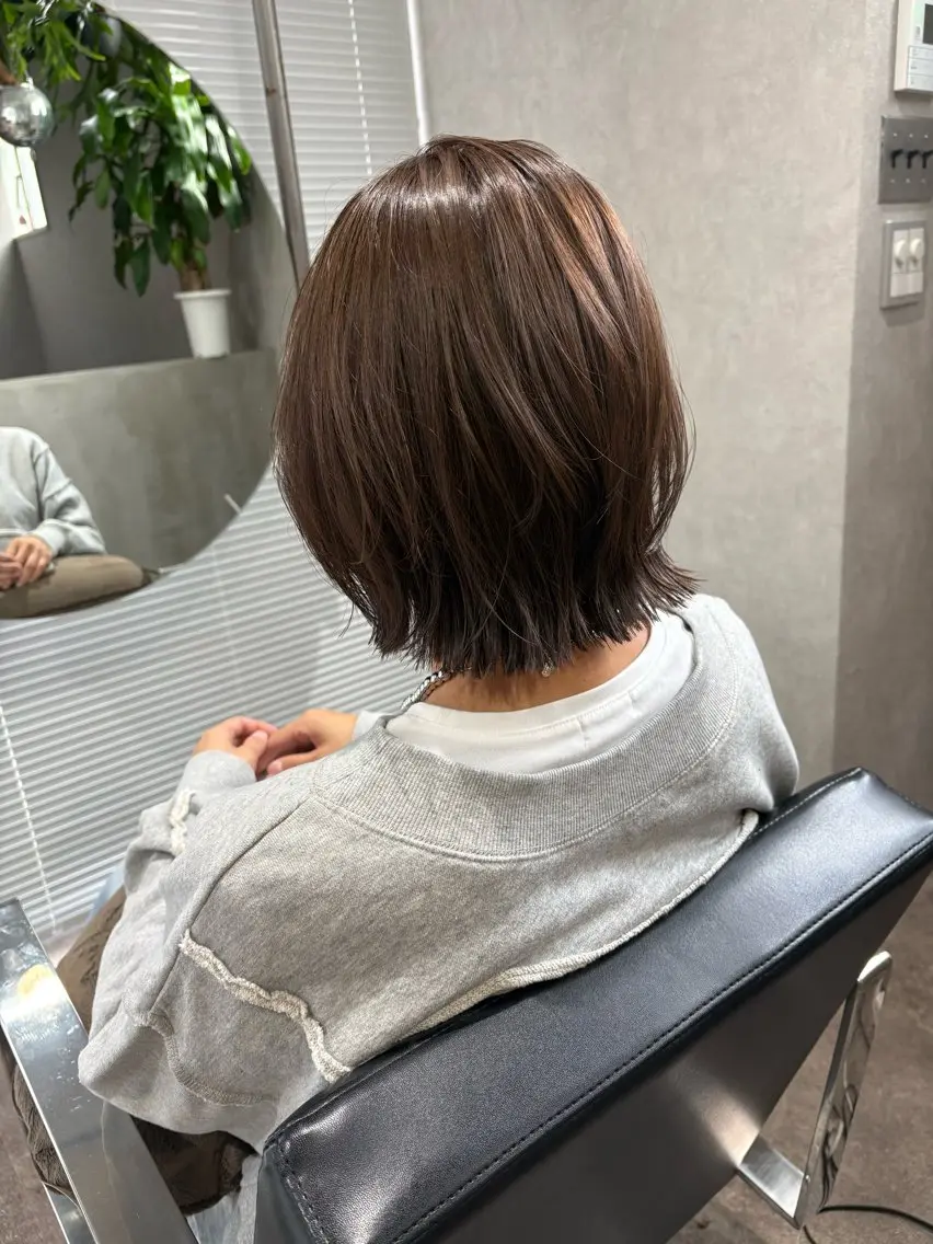 ショート カラー カット ヘアカラー トリートメント 井手 素子のヘアスタイル
