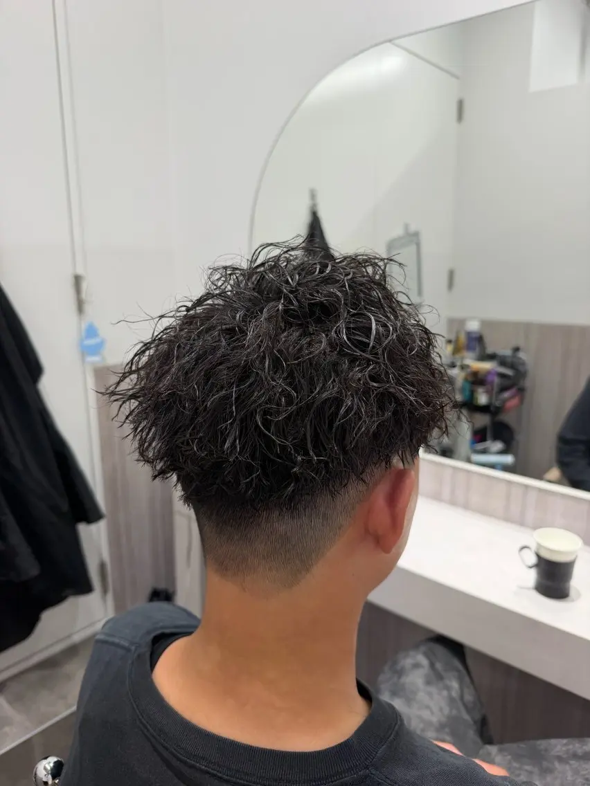 パーマ メンズ カット パーマ ヘアセット 個室サロンKAITO メンズ特化美容師のヘアスタイル