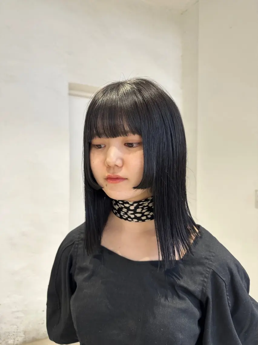 ミディアム カラー カット ヘアカラー 韓国ヘアメンズ・レデ ィース特化ミクのヘアスタイル
