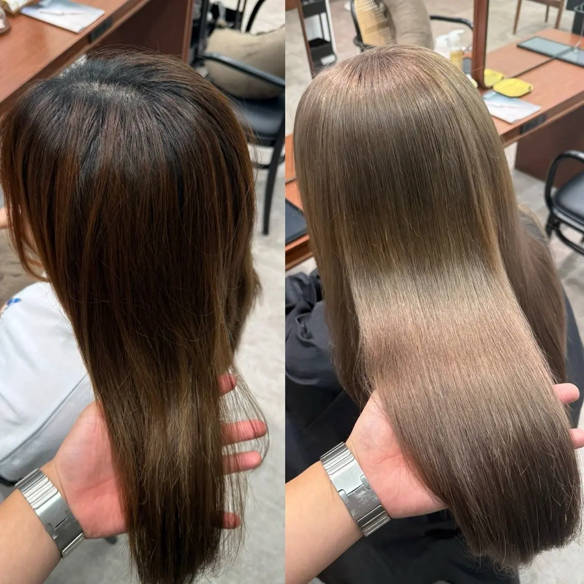 ロング ヘアカラー ケアブリーチ🫧 hana🎀のヘアスタイル