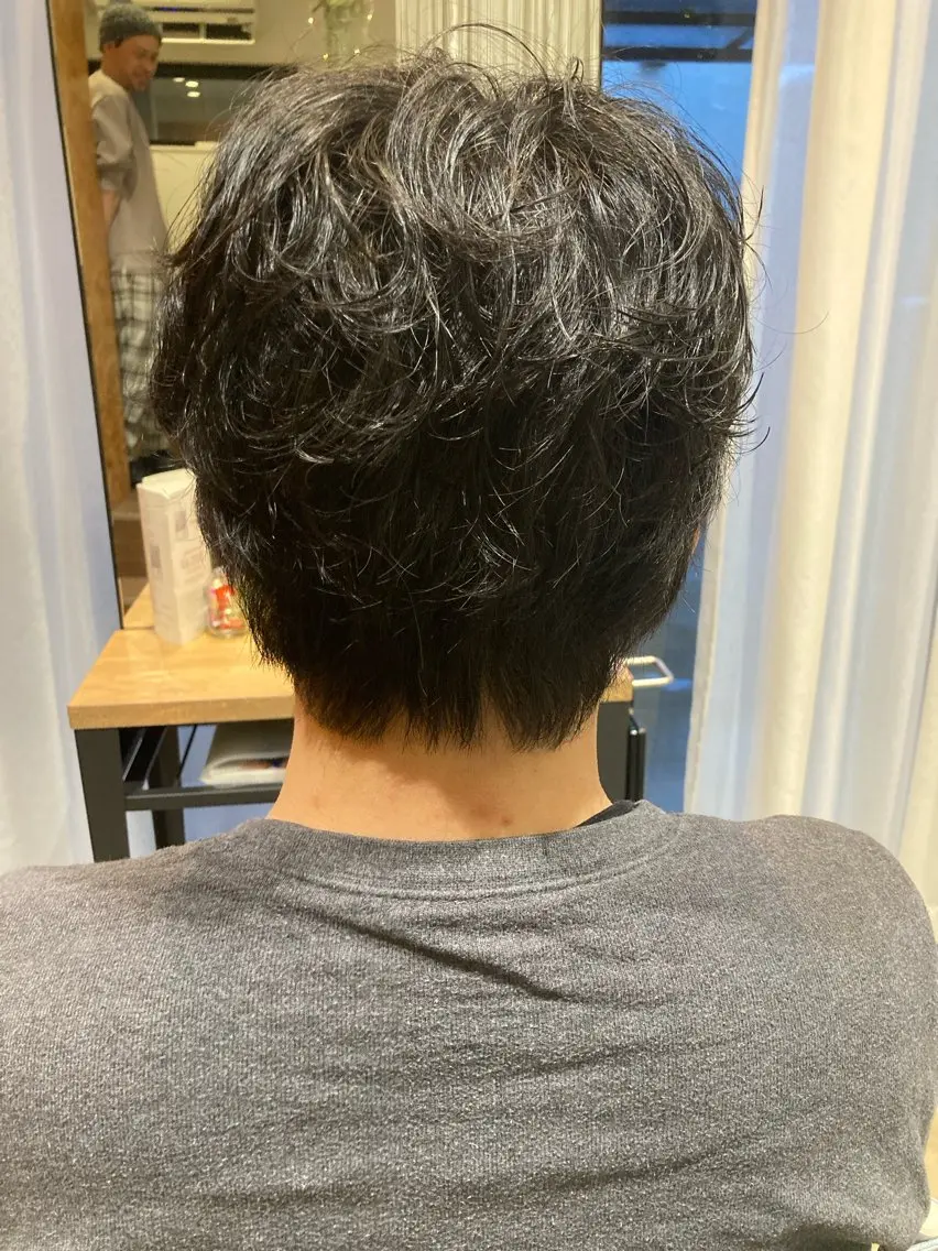 メンズ メンズパーマ 折本 沙織のヘアスタイル