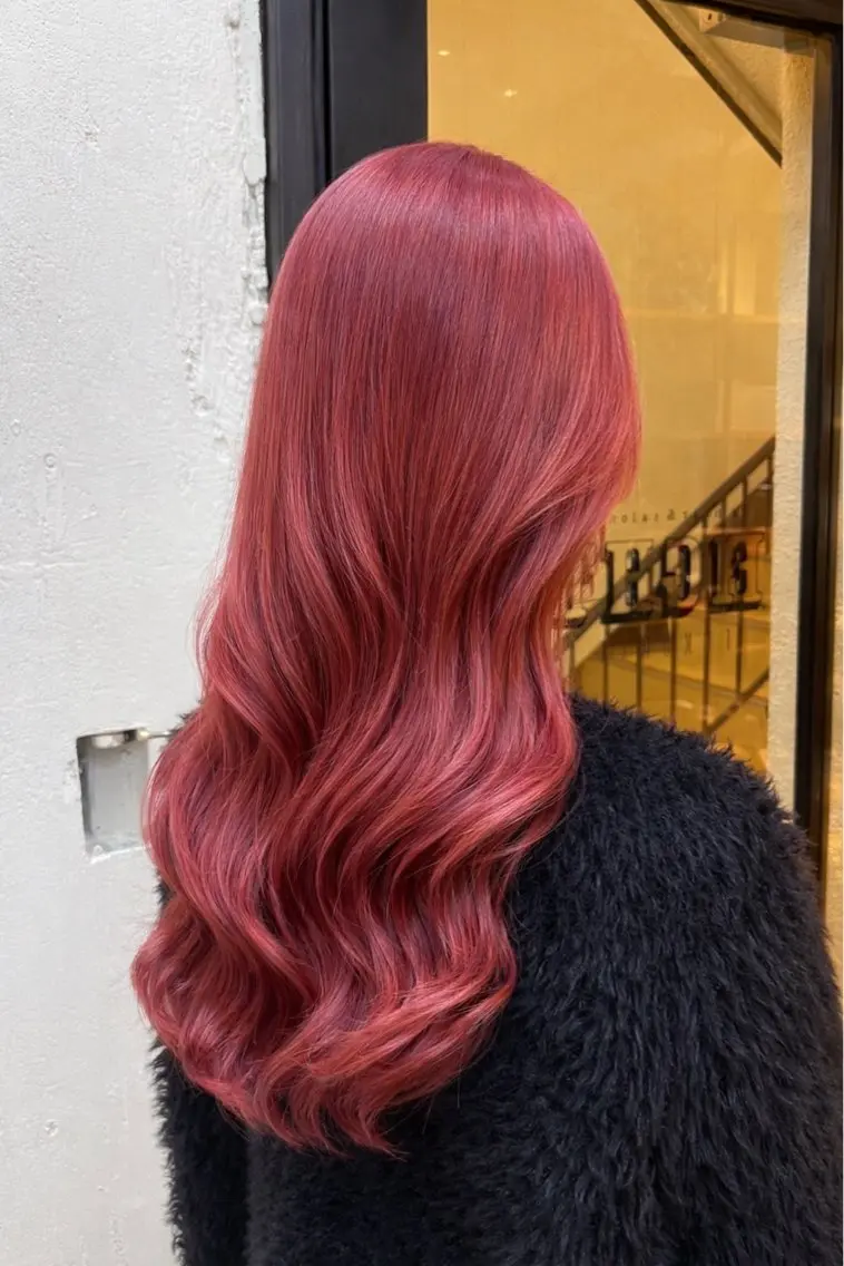 ロング カット ヘアカラー トリートメント EIGHT サイショ ミズキのヘアスタイル