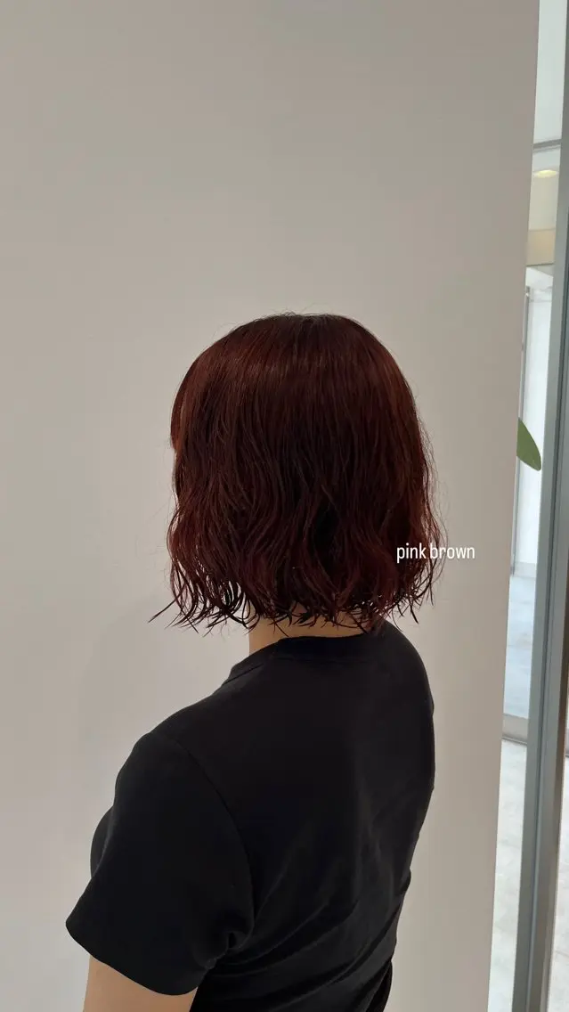 ショート カラー パーマ ‎miku/ blancblancのヘアスタイル