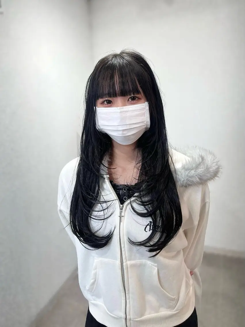 ロング レイヤーカット 韓国ヘア🇰🇷 RYOTAのヘアスタイル