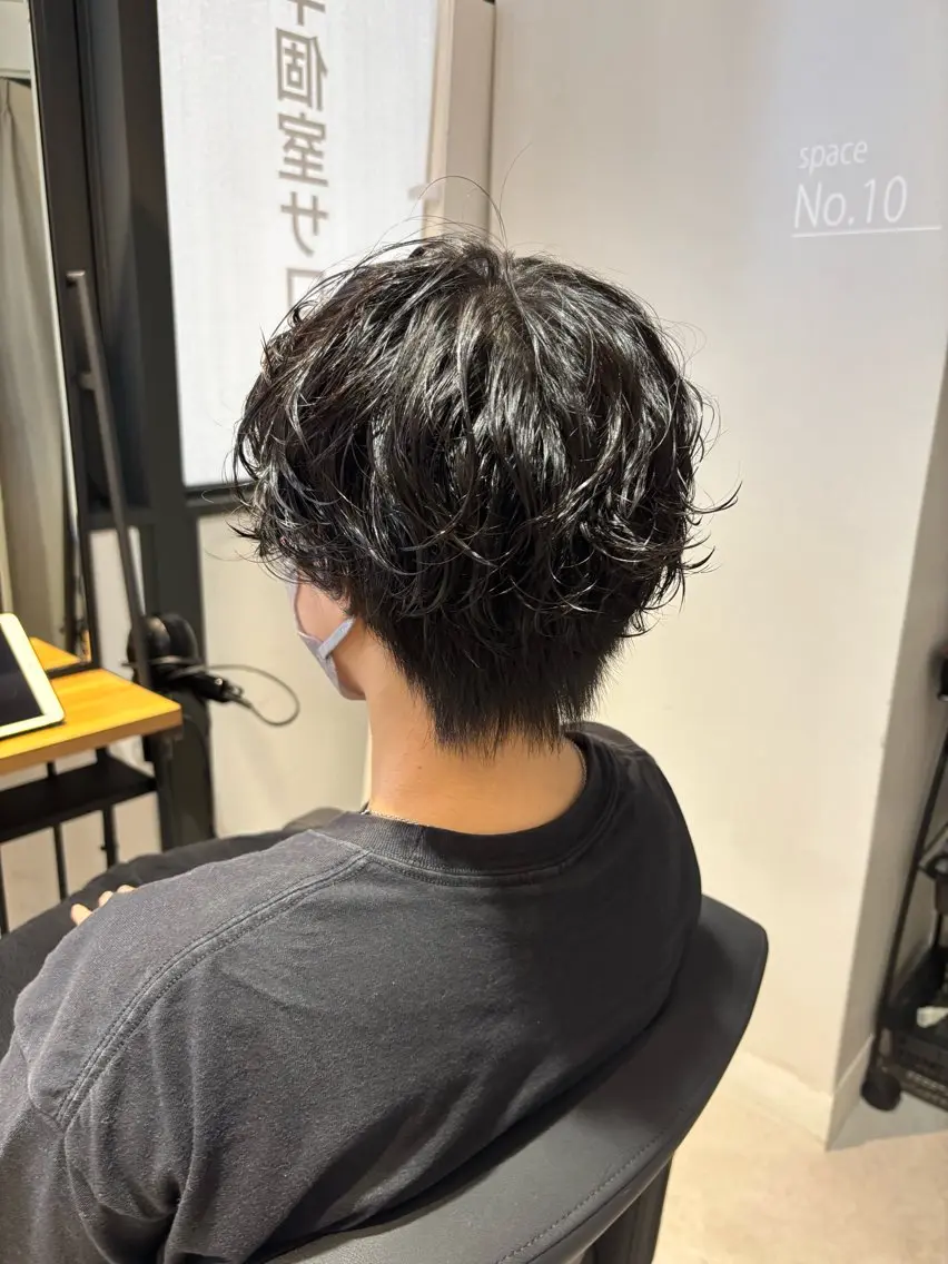 ショート パーマ 後藤 舞衣のヘアスタイル