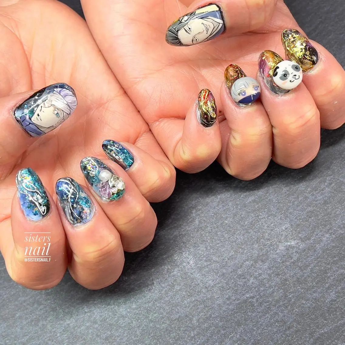 ネイル アートネイル ゴージャス sisters nail.fのネイルデザイン
