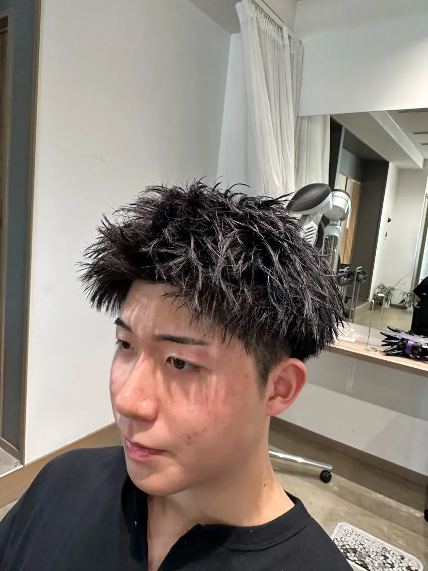 メンズ スパイキーショート カット 堀場 大生/ メンズ特化/野々市のヘアスタイル