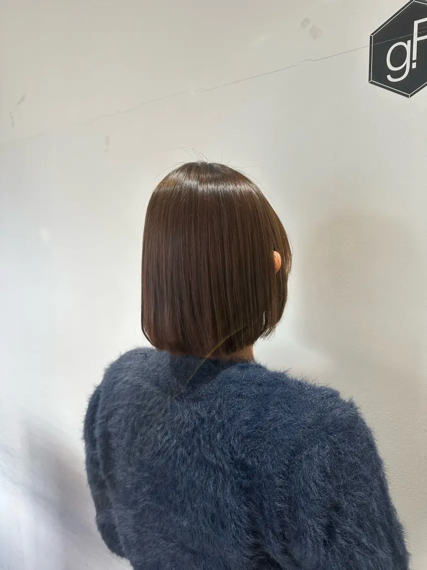 ショート カット 縮毛矯正 トリートメント いまじゅく あおいのヘアスタイル