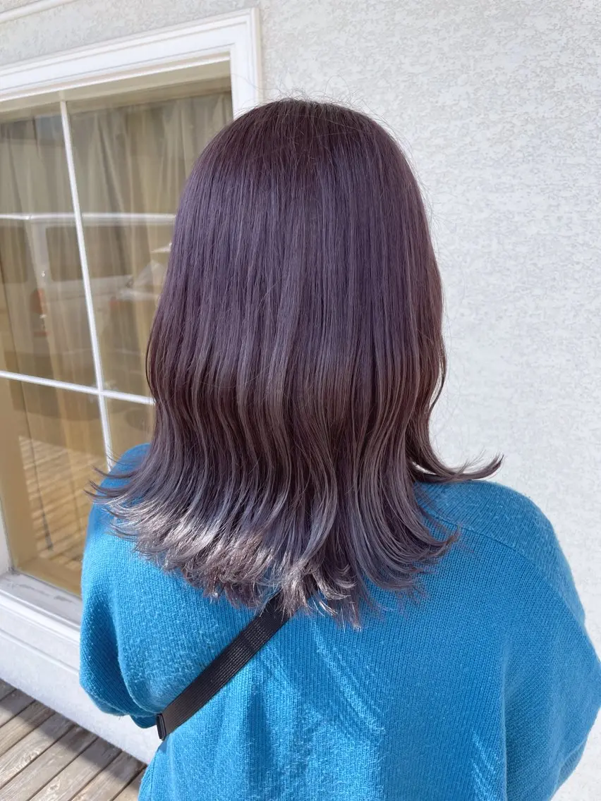 ミディアム カラー 村上 ななみのヘアスタイル