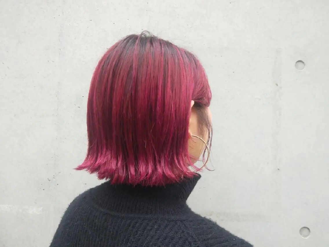カラー ミディアム はばすみれ🎀ﾈｲﾙ 光ﾌｪｲｼｬﾙ ﾍｱのネイルデザイン