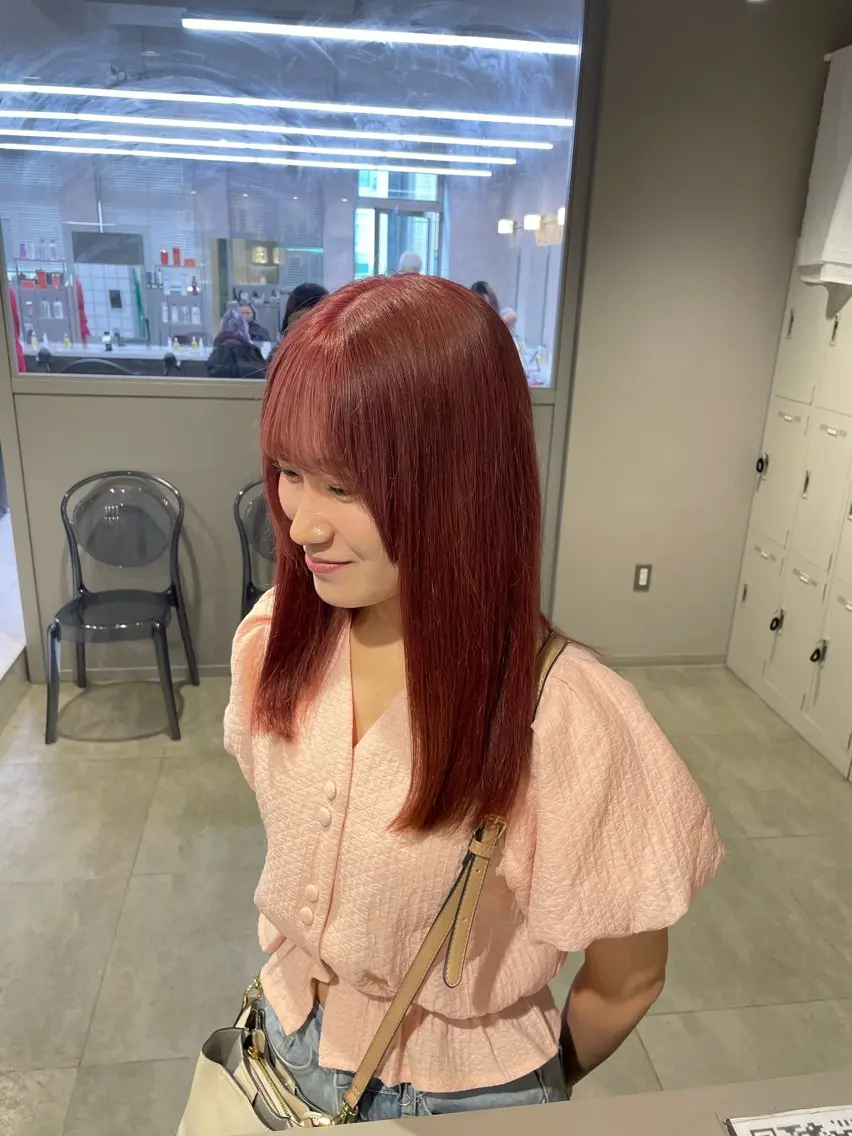 ロング カラー ヘアアレンジ ヘアカラー トリートメント ヘアセット 💗横浜美容室 💗HARUNAのヘアスタイル