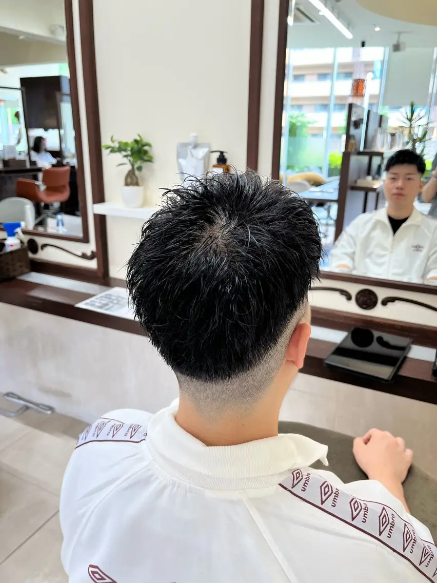 ショート メンズ フェードカット スキンフェード 🧊メンズ特化🧊 高木航希のヘアスタイル