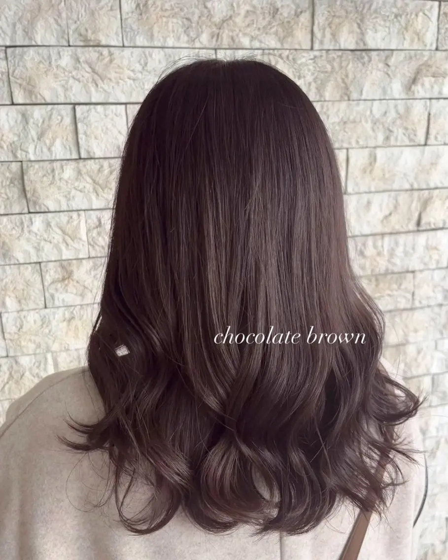 セミロング カラー カット ヘアカラー トリートメント 透明感カラー／ 艶感カラー／RAMUのヘアスタイル