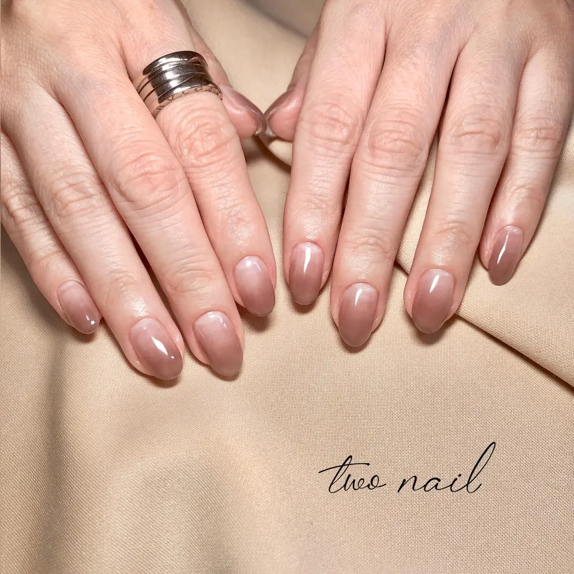 ネイル アートネイル フットネイル ハート ニュアンスネイル ホワイト ハンドネイル two nailのネイルデザイン
