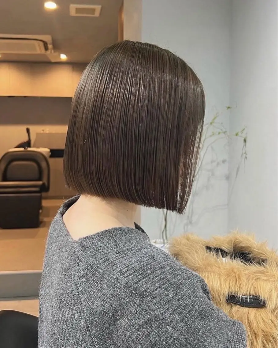 ミディアム カラー カット ヘアカラー トリートメント akane/ボブ /ブラウンベージュのヘアスタイル