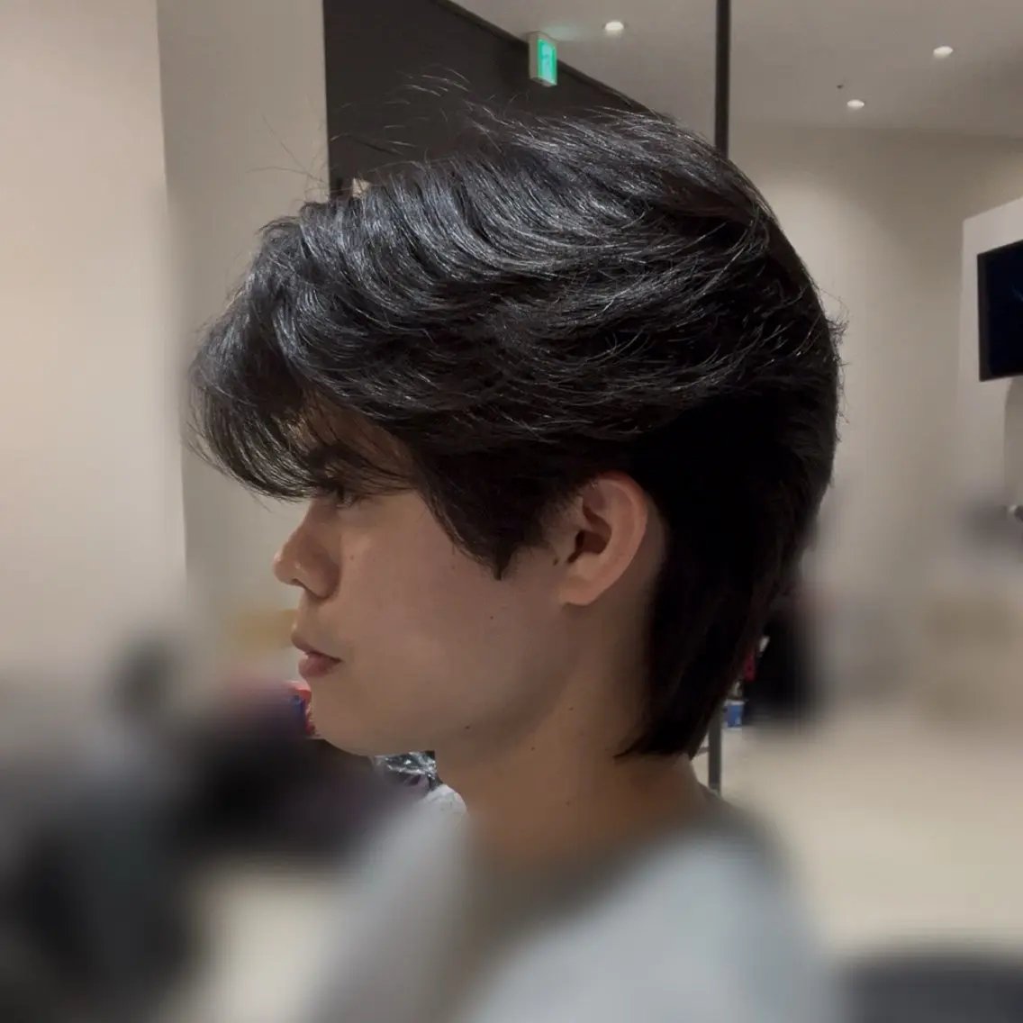 パーマ メンズ 表参道根元ボリューム ＆曲がる縮毛矯正のヘアスタイル