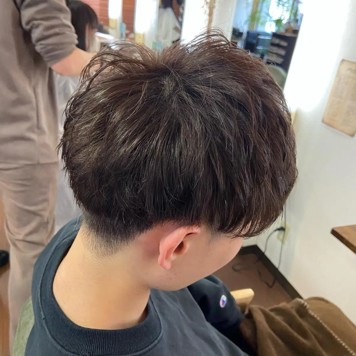 ショート カラー メンズ ツーブロック カット ヘアカラー 💜推しインナー カラー/菊池柊真💜のヘアスタイル