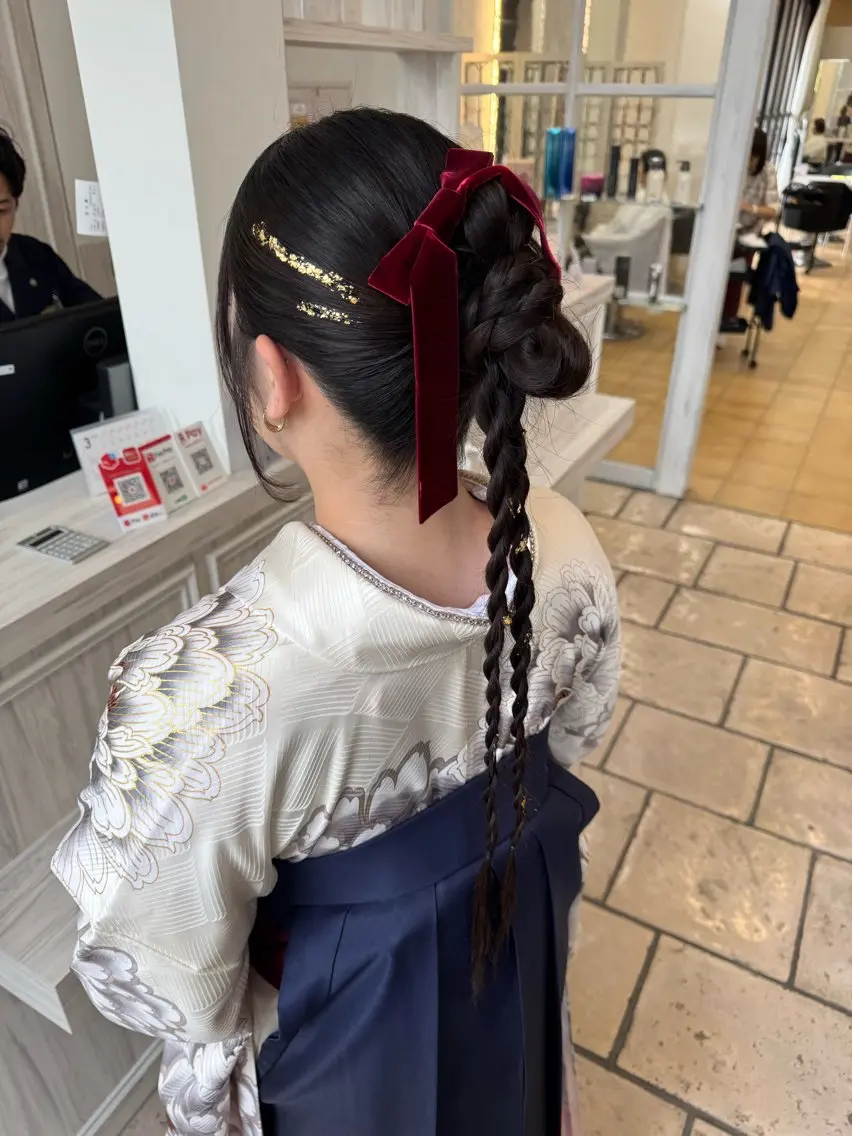 ロング ヘアアレンジ Yamaoka Mikuのヘアスタイル