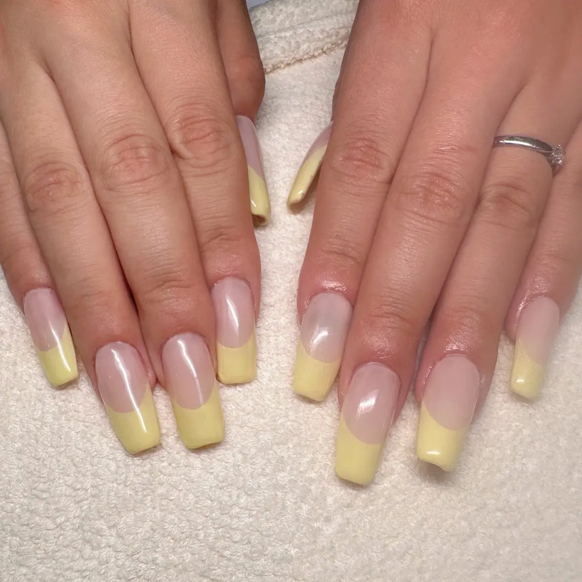 ネイル フレンチネイル 鶴 nail＆careのネイルデザイン
