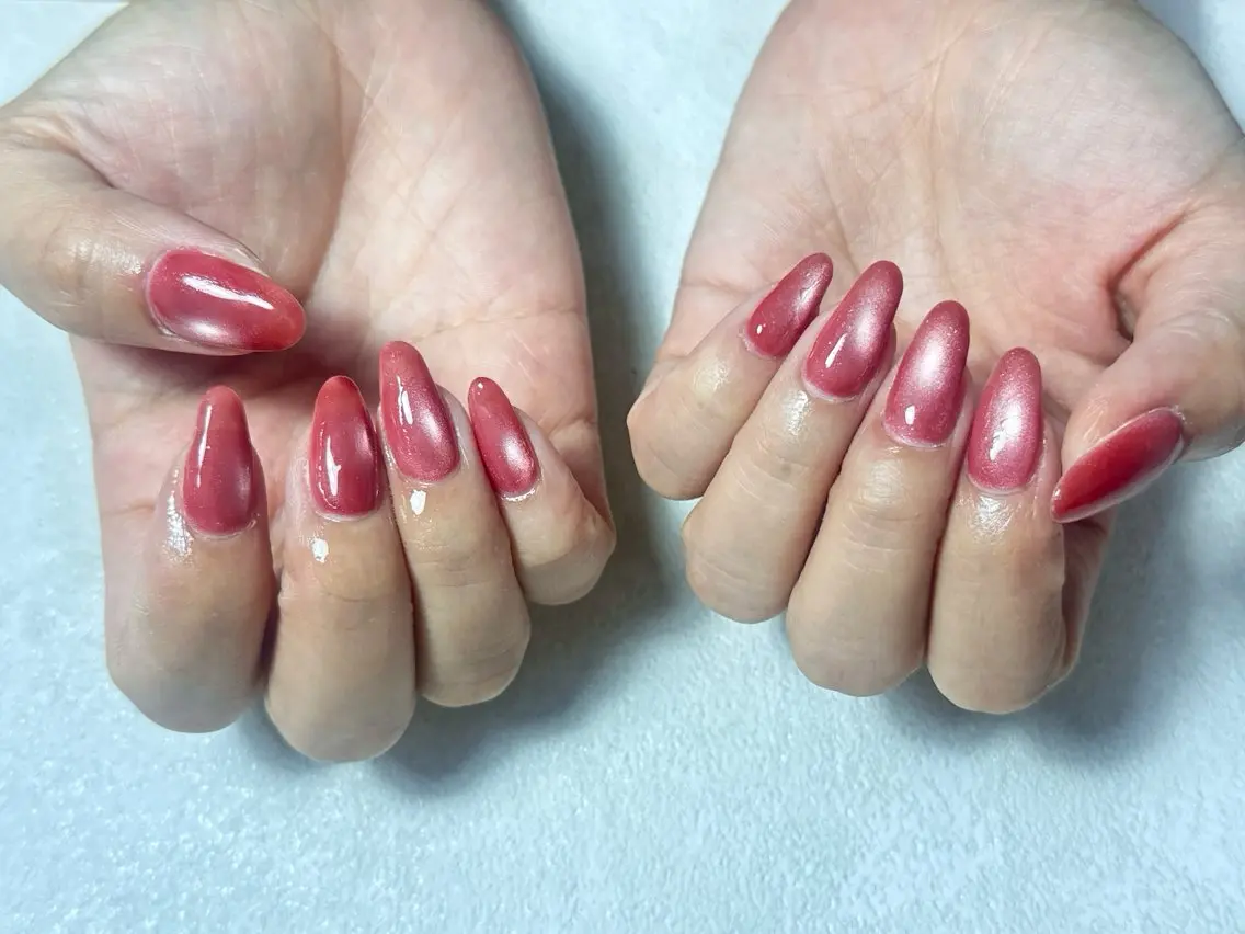 ネイル アニマル柄 オーロラネイル フットネイル フレンチネイル ジェルネイル ハンドネイル mogu nailのネイルデザイン