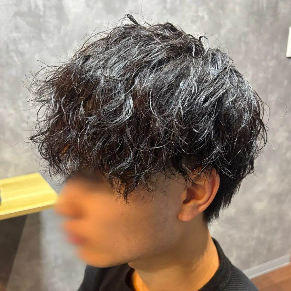 ショート パーマ メンズ カット パーマ 松尾 叶恋のヘアスタイル