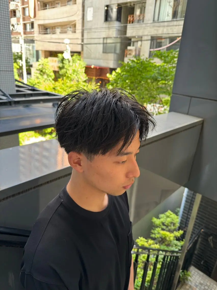 メンズ カット 河野 悠のヘアスタイル