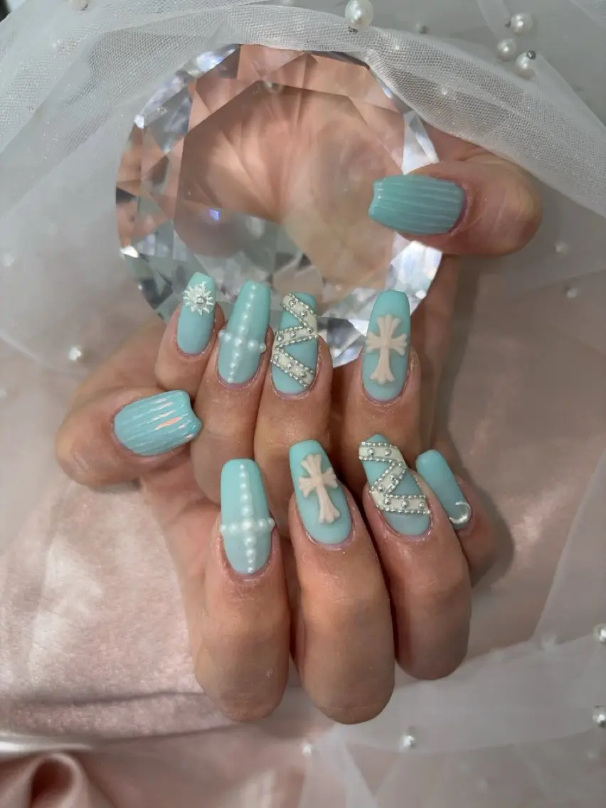 ネイル ハンドネイル Mermaid Nail♡Akariのネイルデザイン