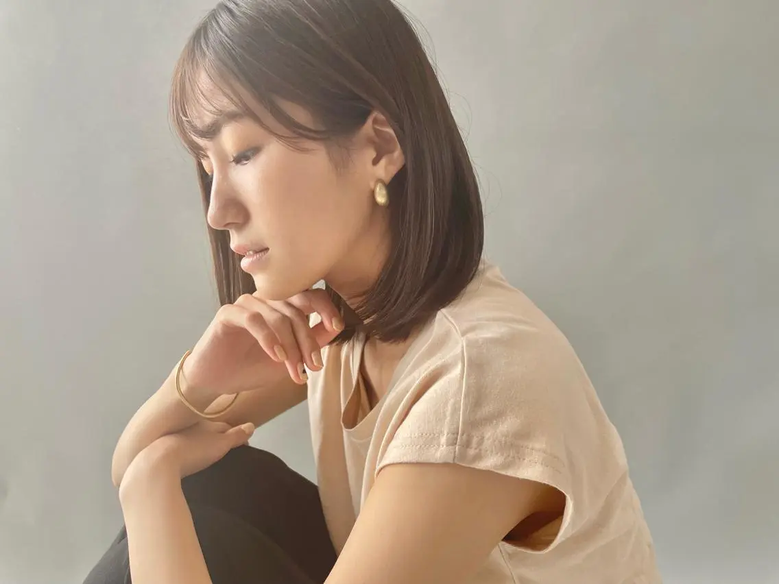 ミディアム 髪質改善ストレート 脱白髪染め　yukaのヘアスタイル