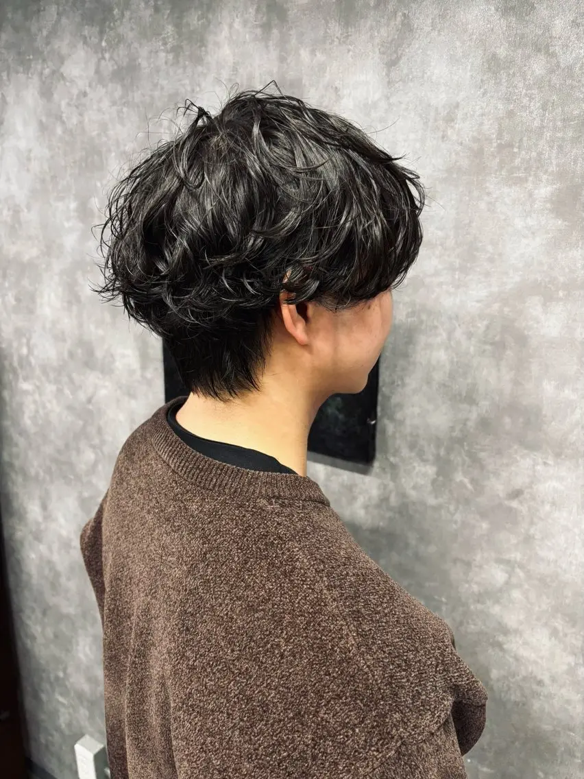 ショート カット パーマ 高橋 くるみのヘアスタイル