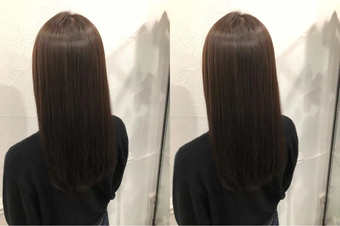 ロング カラー パーマ ヘアアレンジ メンズ キッズ ネイル マツエク・マツパ シルク 💟Chloe原宿店 🩶ハイトーンのヘアスタイル