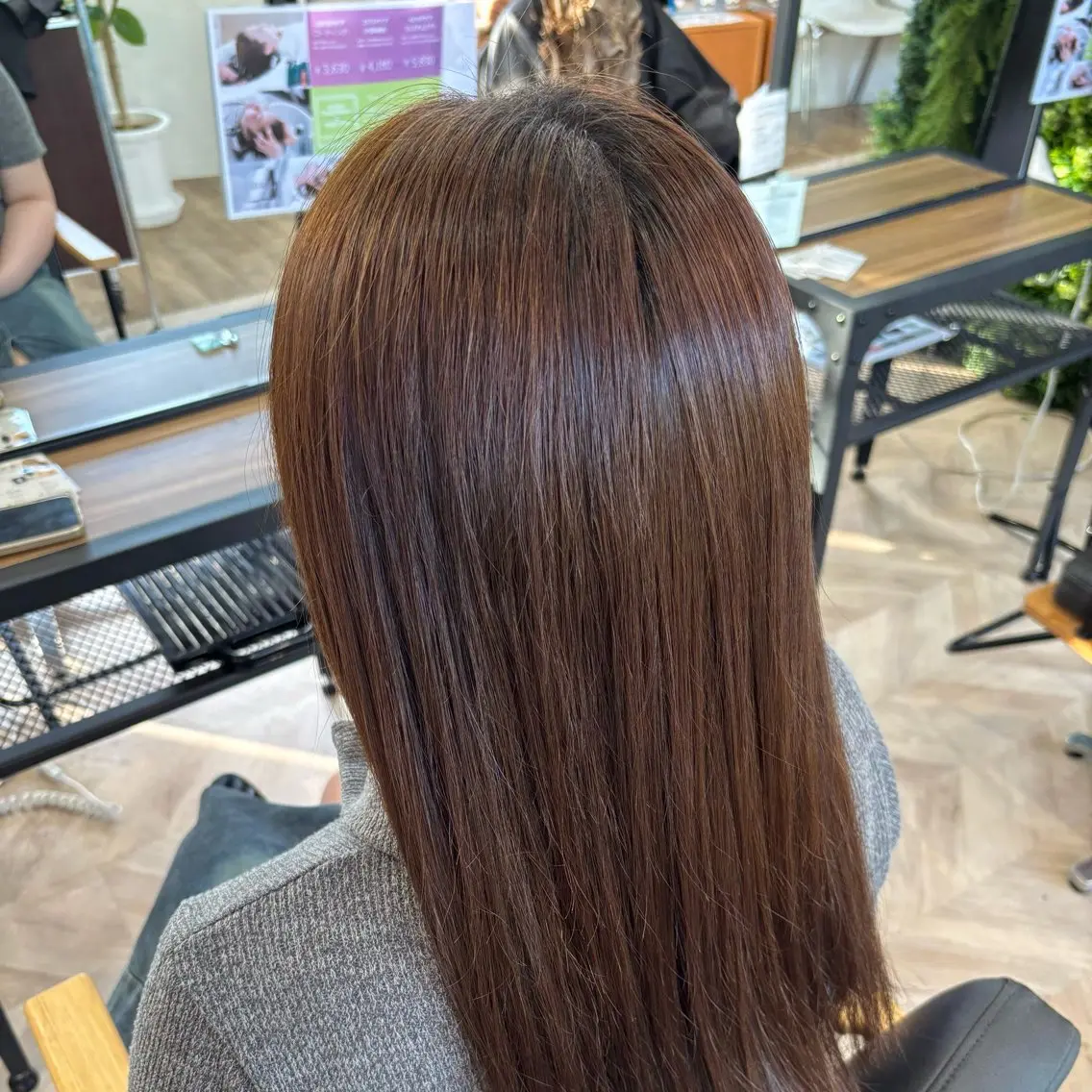 縮毛矯正 江原 帆香のヘアスタイル