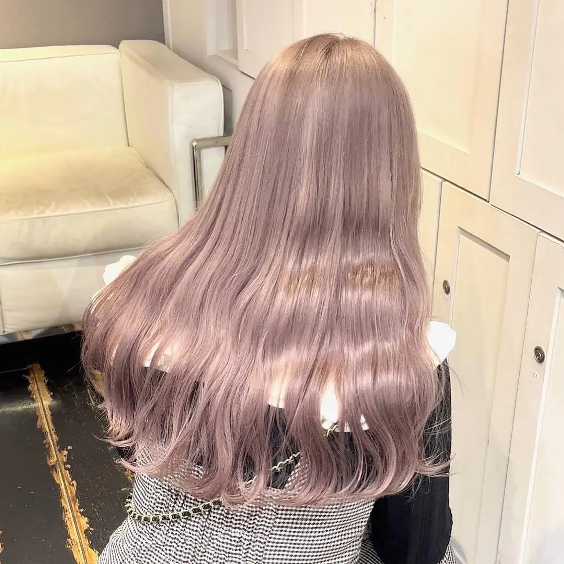 ロング カラー ベージュカラー ラベンダーカラー ラベンダーベージュ 新規割引あり♡ yuuのヘアスタイル