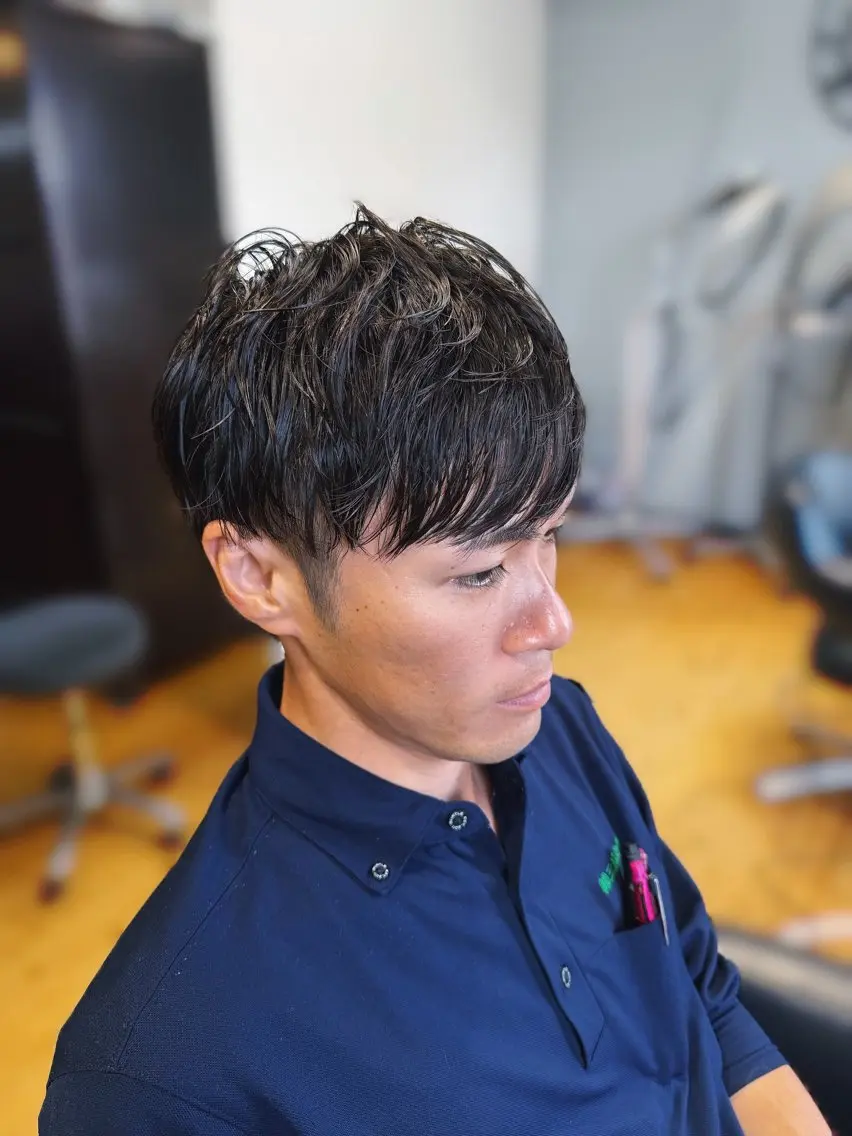 パーマ メンズ メンズパーマ 徳永 茉厘のヘアスタイル